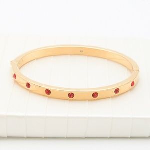 ♠️ Kate Spade ♠️ Set in Stone Bangle Bracelet Red